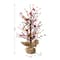 Glitzhome® 20" Valentine's Berry Heart Table Tree